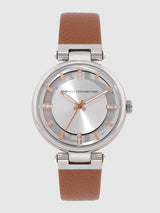 Women's Silver Casual Round Analogue Watch-FC148T