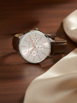 Women's Silver Casual Round Analogue Watch-FC150BR