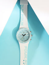 Men's White Casual Round Analogue Watch-FC184W