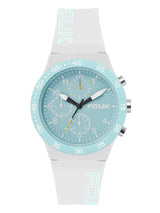 Men's White Casual Round Analogue Watch-FC184W