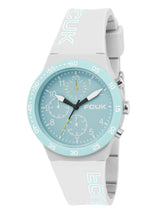 Men's White Casual Round Analogue Watch-FC184W