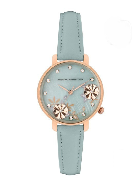Women's Blue Casual Round Analogue Watch-FC21LU