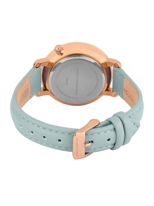 Women's Blue Casual Round Analogue Watch-FC21LU