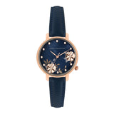 Women's Black Casual Round Analogue Watch-FC21U