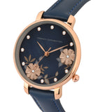 Women's Black Casual Round Analogue Watch-FC21U