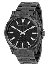 Men's Black Casual Round Analogue Watch-FCC03BM