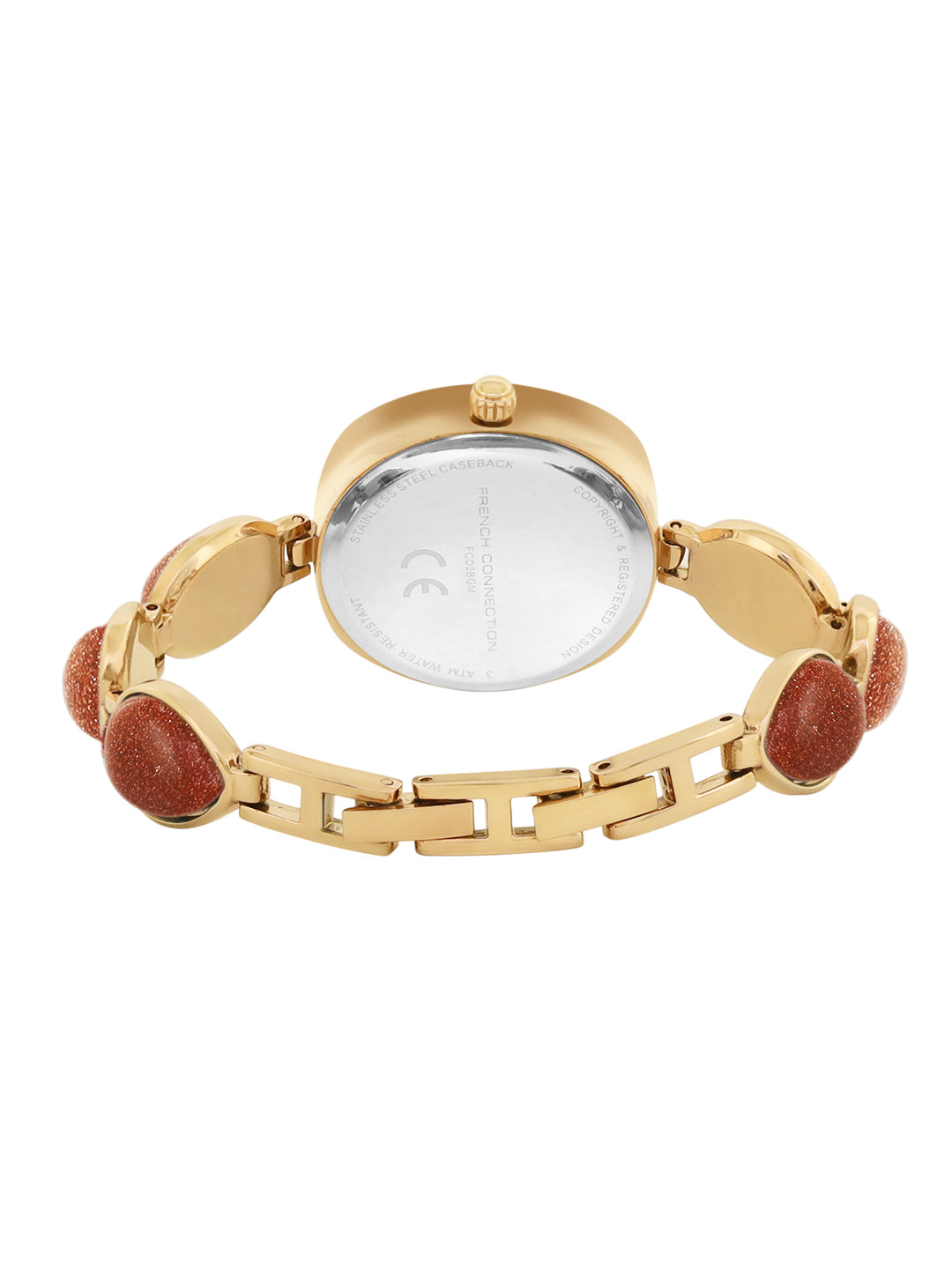 Women's Gold Casual Round Analogue Watch-FCD2BGM