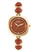Women's Gold Casual Round Analogue Watch-FCD2BGM