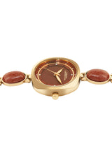 Women's Gold Casual Round Analogue Watch-FCD2BGM