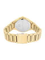 Men's Gold Casual Round Analogue Watch-FCH04GM
