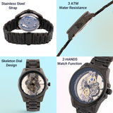 Men's Silver Metal Round Analogue Watch