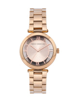Women's Rose Gold Casual Round Analogue Watch-FCL0001A