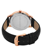 Men's Black Casual Round Analogue Watch-FCL25-B