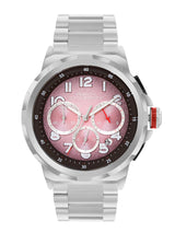 Men's Silver Casual Round Analogue Watch-FCM04BSM