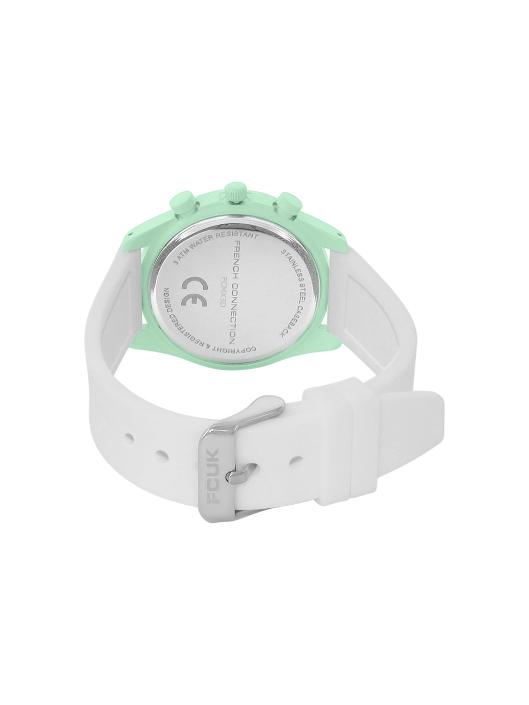Men's White Casual Round Analogue Watch-FCMX3D