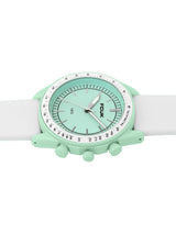 Men's White Casual Round Analogue Watch-FCMX3D