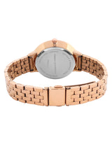 Women's Rose Gold Casual Round Analogue Watch-FCN0001P