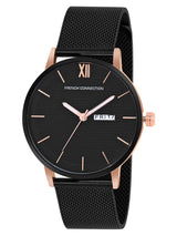 Men's Black Casual Analogue Watch-FCN00034A