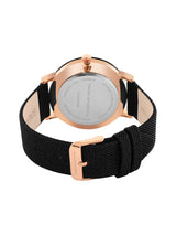 Men's Black Casual Round Analogue Watch-FCN00034B