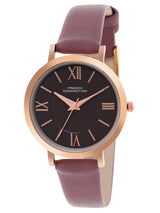 Women's Brown Casual Round Analogue Watch-FCN00037C