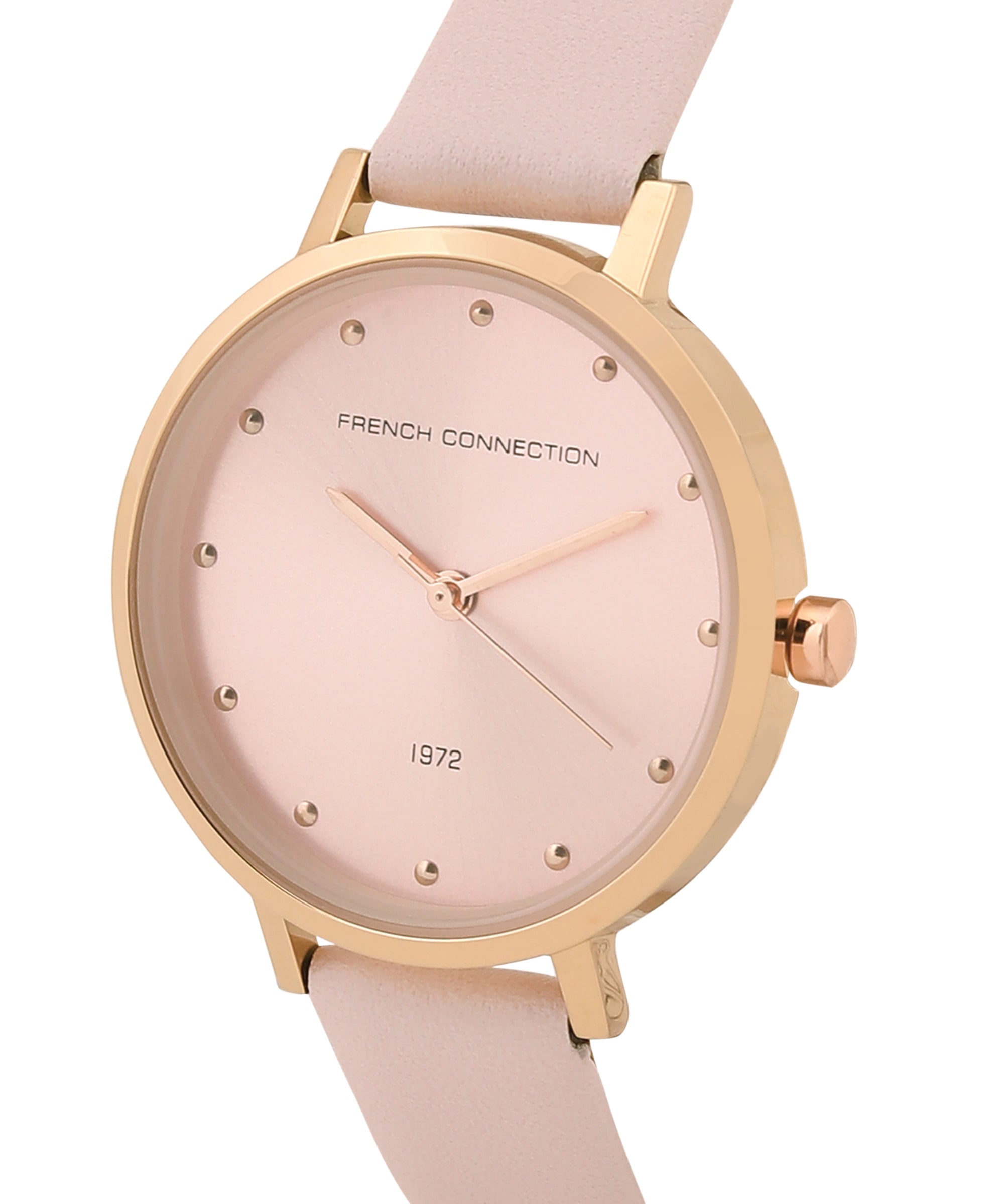 Women's Pink Casual Round Analogue Watch-FCN00080F