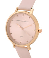 Women's Pink Casual Round Analogue Watch-FCN00080F