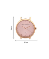 Women's Pink Casual Round Analogue Watch-FCN00080F