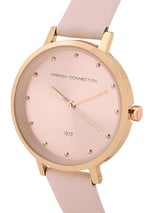 Women's Pink Casual Round Analogue Watch-FCN00080F