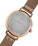 Women's Rose Gold Casual Round Analogue Watch-FCN00080G
