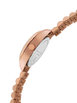 Women's Rose Gold Casual Round Analogue Watch-FCN00085E