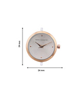 Women's Rose Gold Casual Round Analogue Watch-FCN00092D