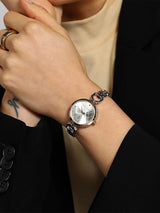 Women's Rose Gold Casual Round Analogue Watch-FCN00092D