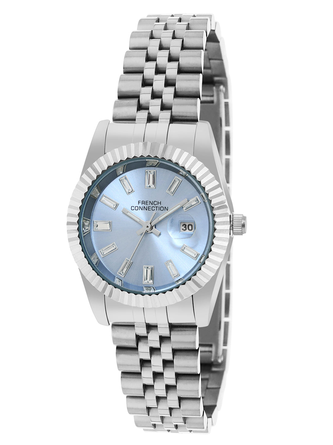 Women's Blue Alloy Round Analogue Watch