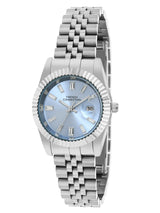 Women's Blue Alloy Round Analogue Watch