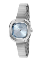 Women's Silver Metal Square Analogue Watch