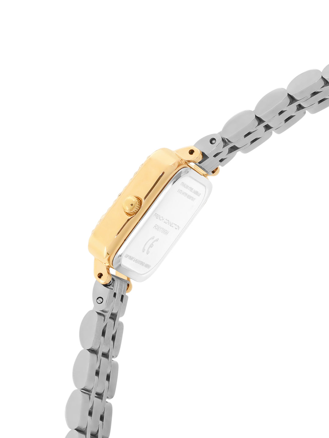 Women's Gold Metal Square Analogue Watch