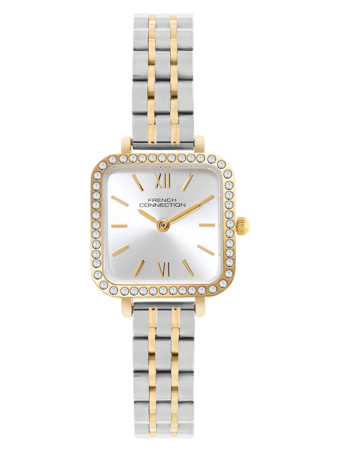 Women's Gold Metal Square Analogue Watch