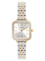 Women's Gold Metal Square Analogue Watch
