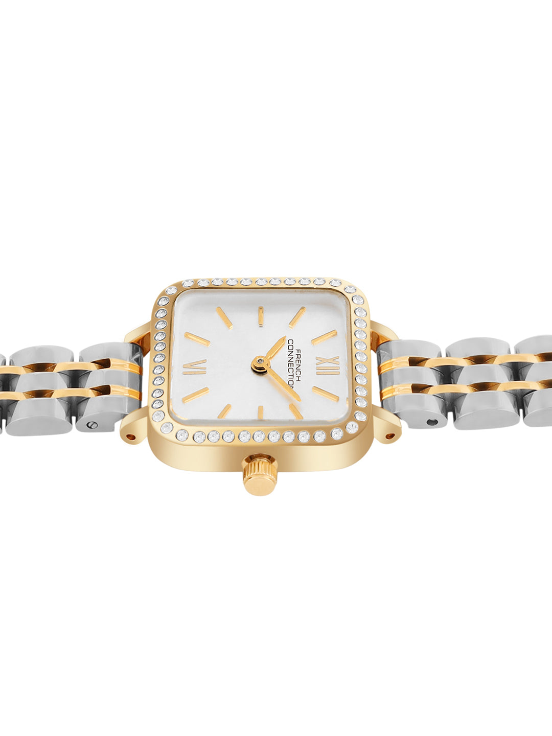 Women's Gold Metal Square Analogue Watch