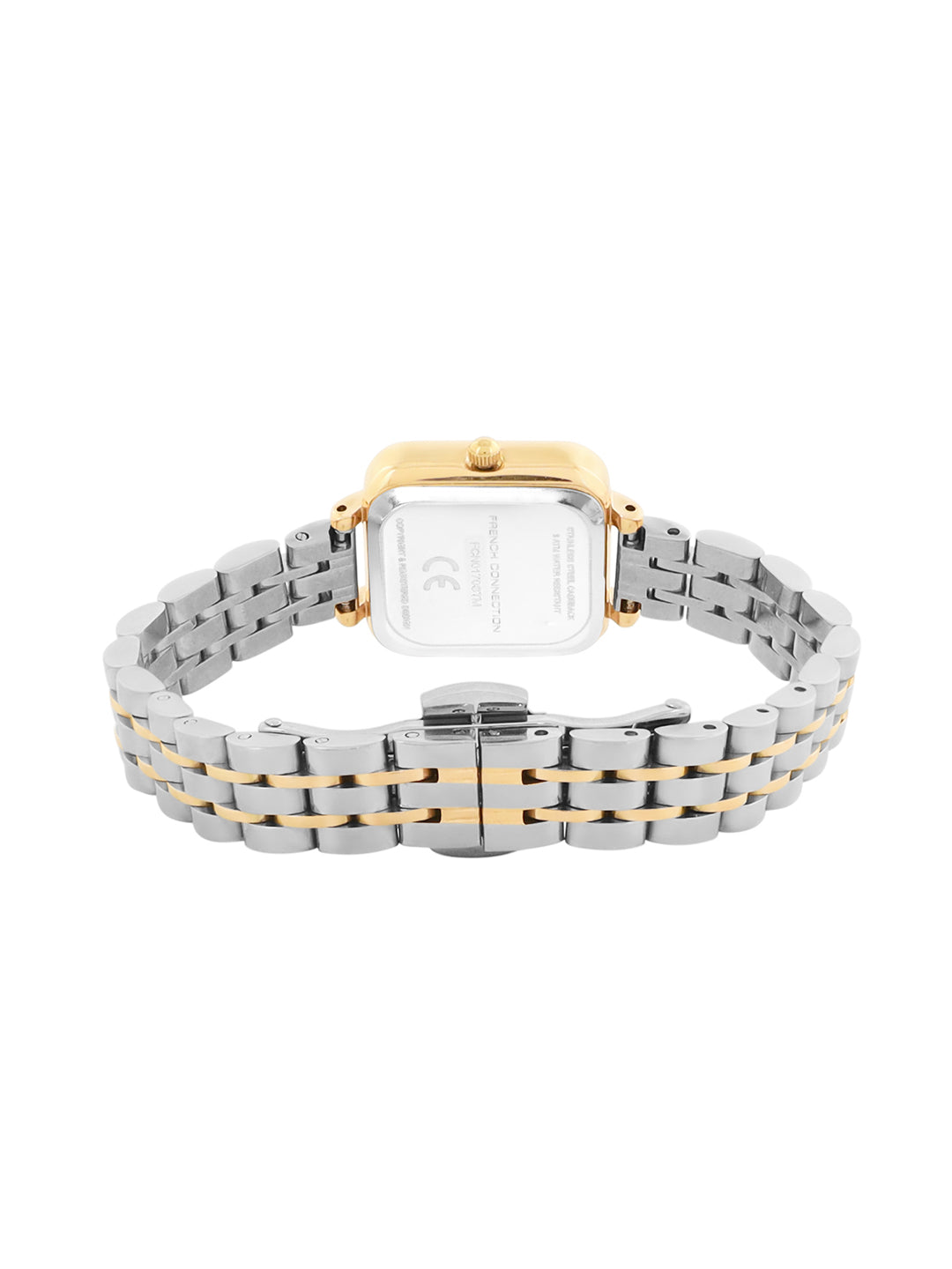 Women's Gold Metal Square Analogue Watch