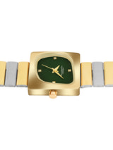 Women's Gold Metal Square Analogue Watch
