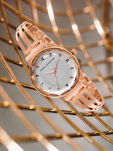 Women's Rose Gold Casual Round Analogue Watch-FCN053B