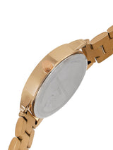 Women's Gold Casual Round Analogue Watch-FCN054C