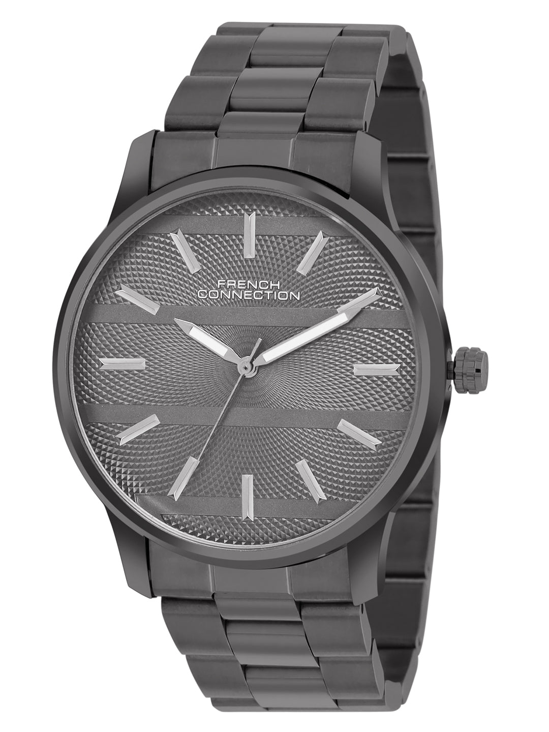 Men's Grey Casual Round Analogue Watch-FCN091GNM