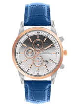 Men's Silver Stainless Steel Round Analogue Watch