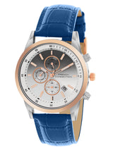 Men's Silver Stainless Steel Round Analogue Watch