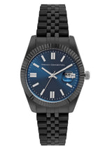 Men's Black Casual Round Analogue Watch-FCP41BM