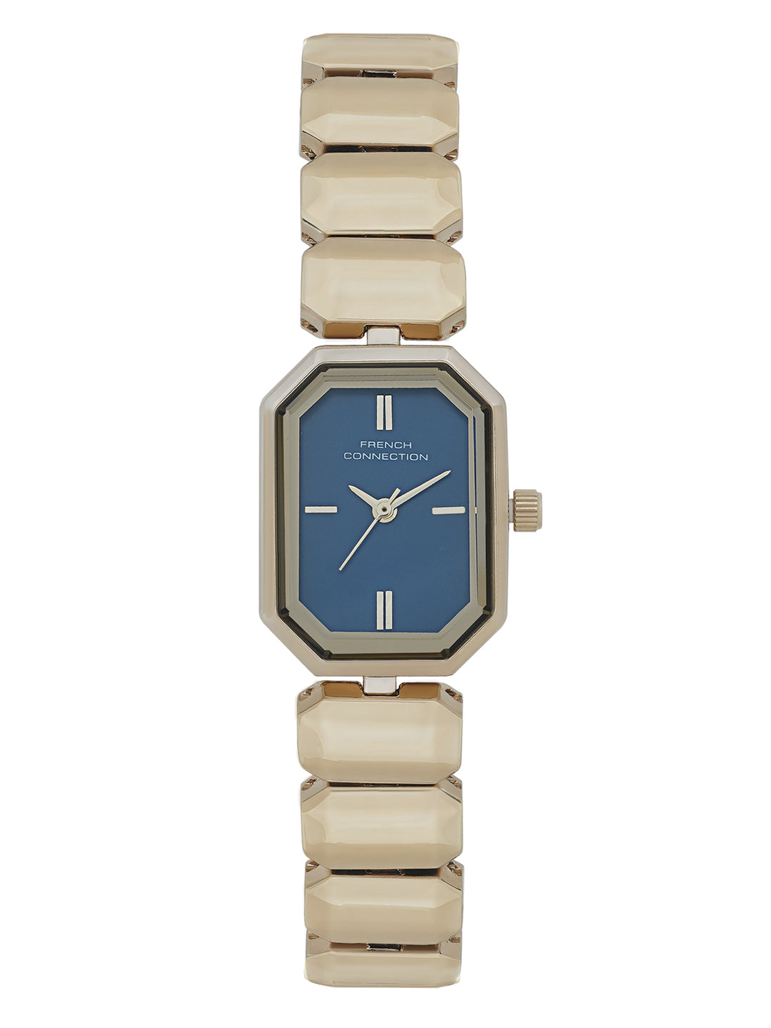 Women's Gold Metal Oval Analogue Watch
