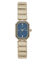 Women's Gold Metal Oval Analogue Watch