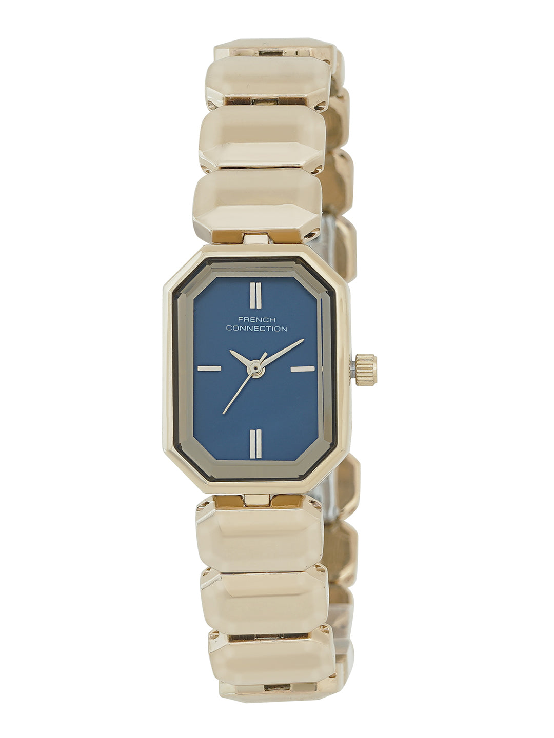 Women's Gold Metal Oval Analogue Watch